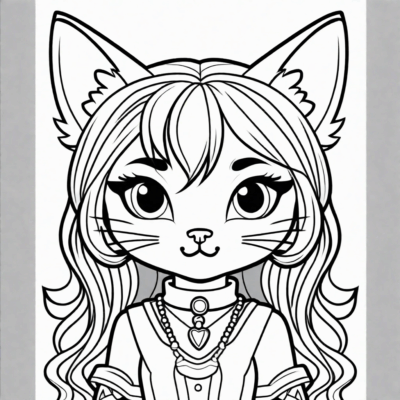 LOL OMG Kitty K Coloring Book
