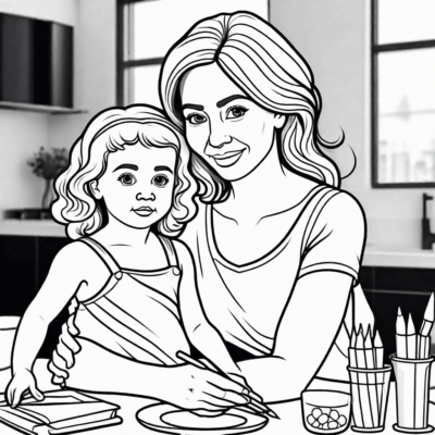 Mom Coloring Pages