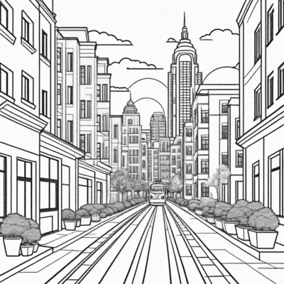 Urban Adventures Coloring Book