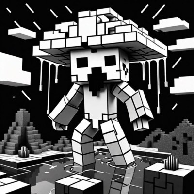 Minecraft Wither Storm Coloring Book
