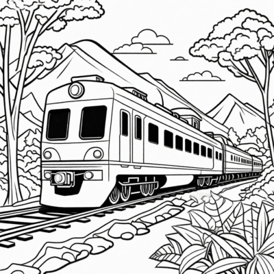 printable train coloring pages