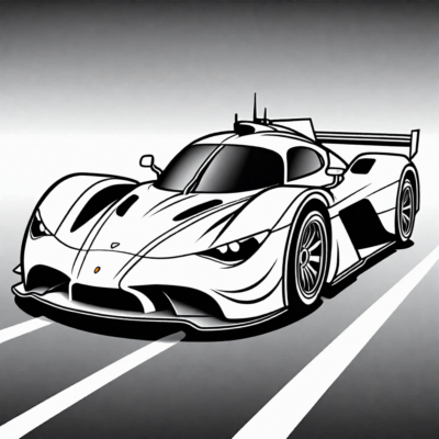 Racing Car Coloring Pages
