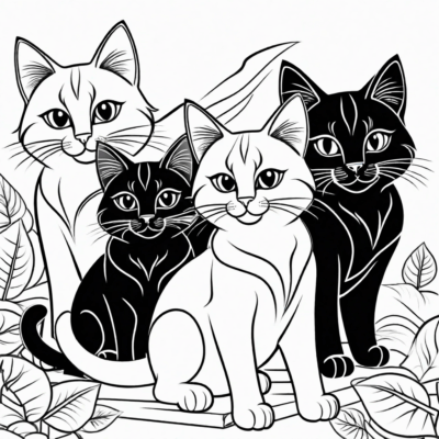 Super Cats Coloring Pages