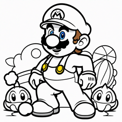 Super Mario Coloring Pages