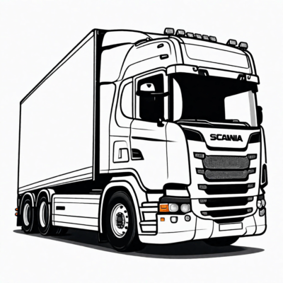 Scania Truck Coloring Pages