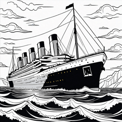 Titanic Coloring Pages