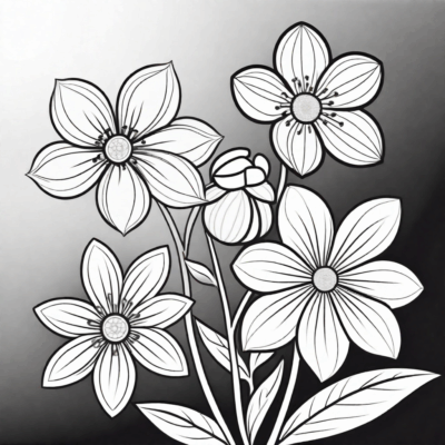 Spring Flower Coloring Pages