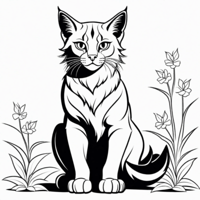 Warriors Cats Coloring Book