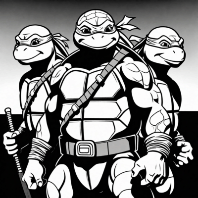 Teenage Mutant Ninja Turtles Coloring Pages