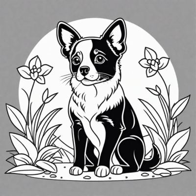 Pet Animal Coloring Book