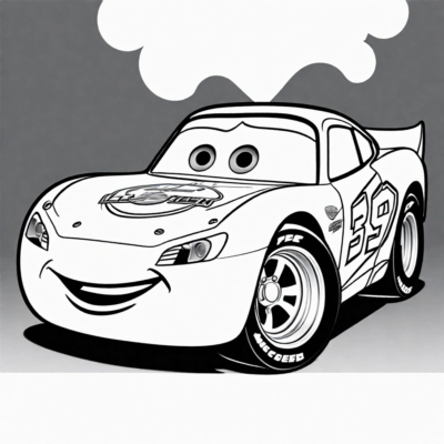 Racing Car Hero Coloring Pages for Kids