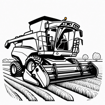 Agricultural Machines Coloring Pages
