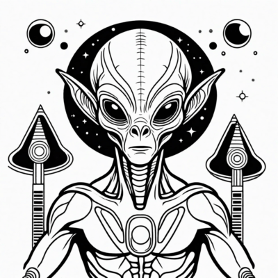 Alien Coloring Book