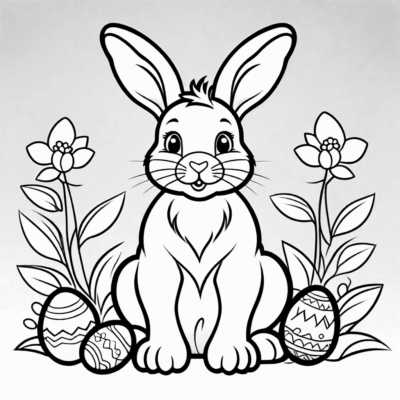 Easter Bunny Coloring Book