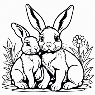 Bunny Friends Coloring Adventure