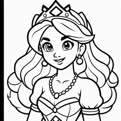 Princess Mario Coloring Book