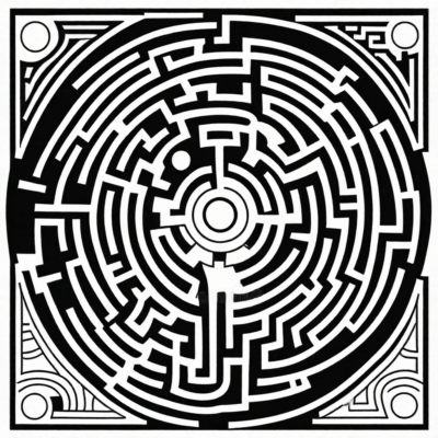 Maze Adventures Coloring Book