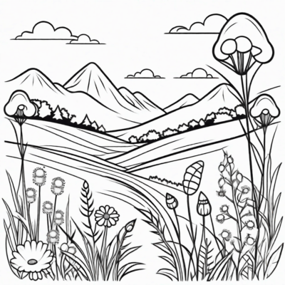 Meadow Coloring Book