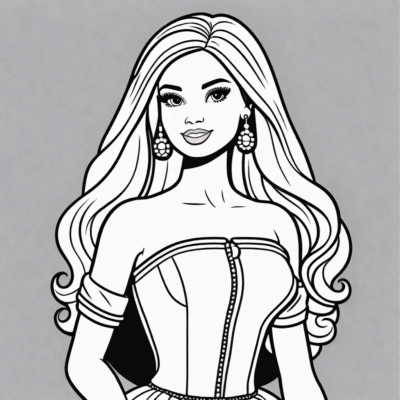 Barbie Dolls Coloring Pages