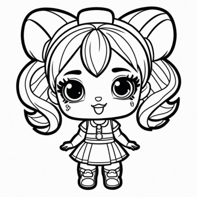 Cute Surprise Doll Coloring Sheets to Print