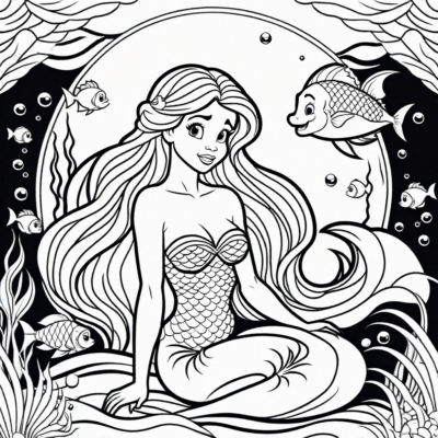 Little Mermaid Coloring Book