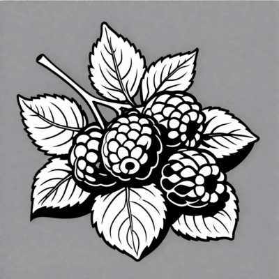 Raspberry Coloring Book