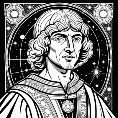 Nicolaus Copernicus Coloring Book