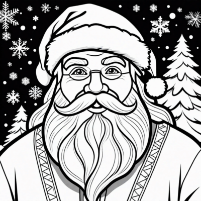 Santa Coloring Book