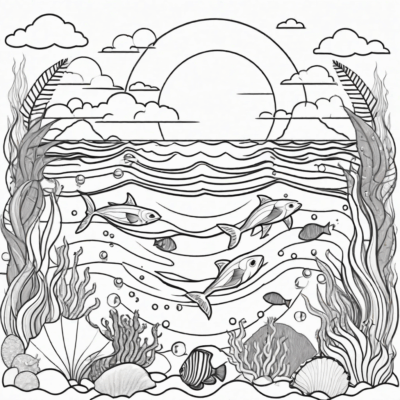 Ocean Friends Coloring Fun