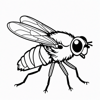 Fly Coloring Book