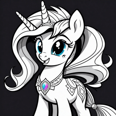 My Little Pony Coloring Book Celestia