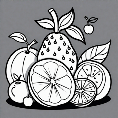 Fruit Coloring Pages for Print