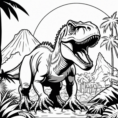 Jurassic Park Coloring Book