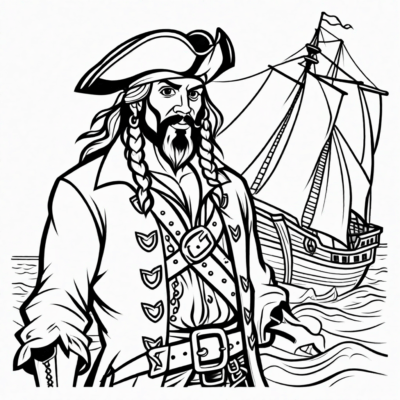 pirates coloring book