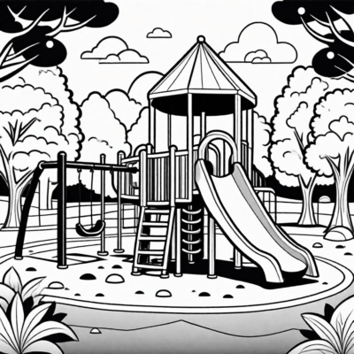 Playground Coloring Book