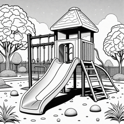Playground Coloring Pages