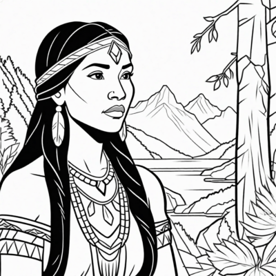 Pocahontas Coloring Book