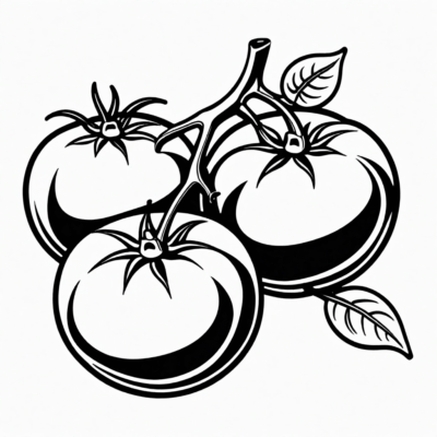 Tomato Coloring Book