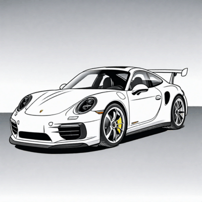 Porsche Coloring Book