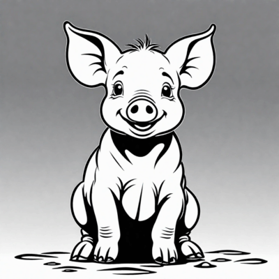 Piglet Coloring Book