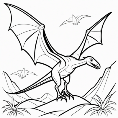 Pterodactyl Coloring Book