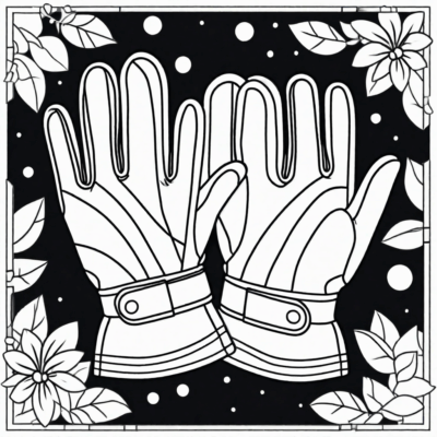 Gloves Coloring Book
