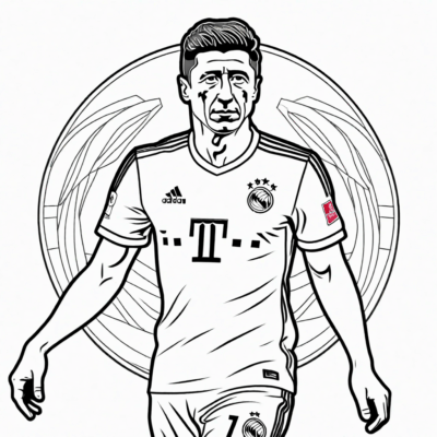 Robert Lewandowski Coloring Book