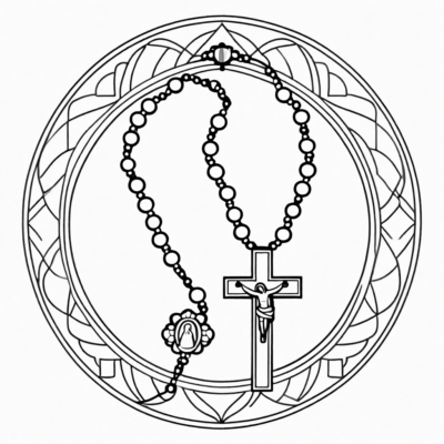 Rosary Coloring Book