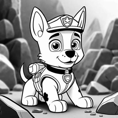 Rubble Paw Patrol Coloring Book