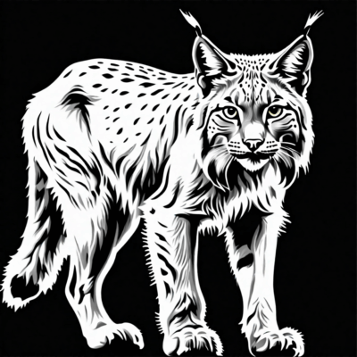 Lynx Coloring Book