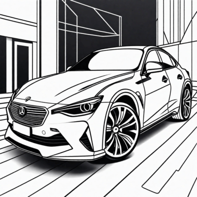 Car Coloring Book