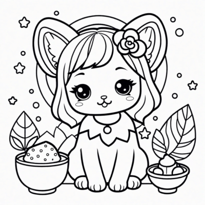 Sweet Kawaii Coloring Pages