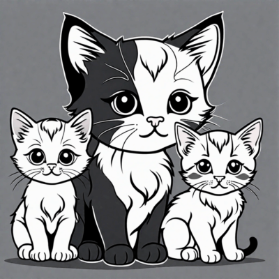 Sweet Kittens Coloring Book