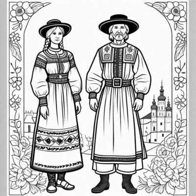 Krakow Costume Coloring Book